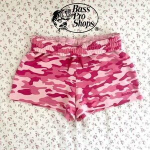 Cabela’s Bass Pro Shops pink camo mini shorts